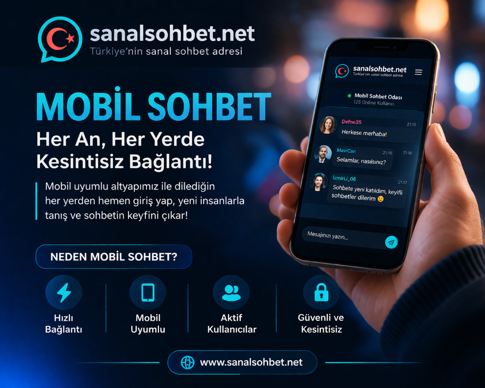 Mobil Sohbet | Hızlı ve Kesintisiz Mobil Sanal Sohbet Odaları